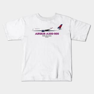 Airbus A350-900 - Delta Air Lines Kids T-Shirt